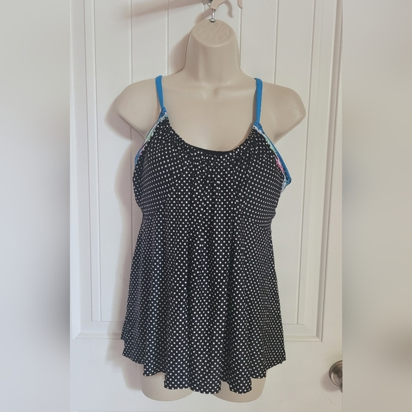 Coco Reef Playa Dot Harmony Underwire Tankini Top - Picture 2 of 9